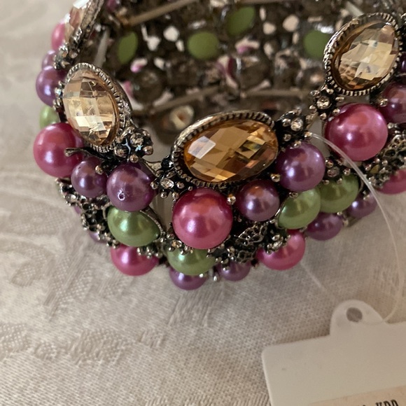 Bracelet with colored stones by Madison Ave - Picture 3 of 6